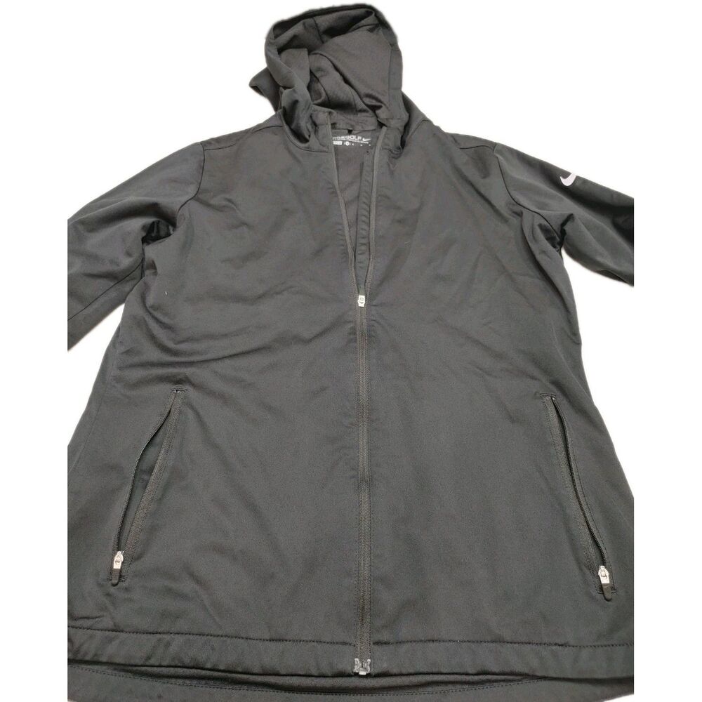 Nike Golf Jacket Women's Medium Black Full Zip Long Sleeve - Picture 2 of 3
